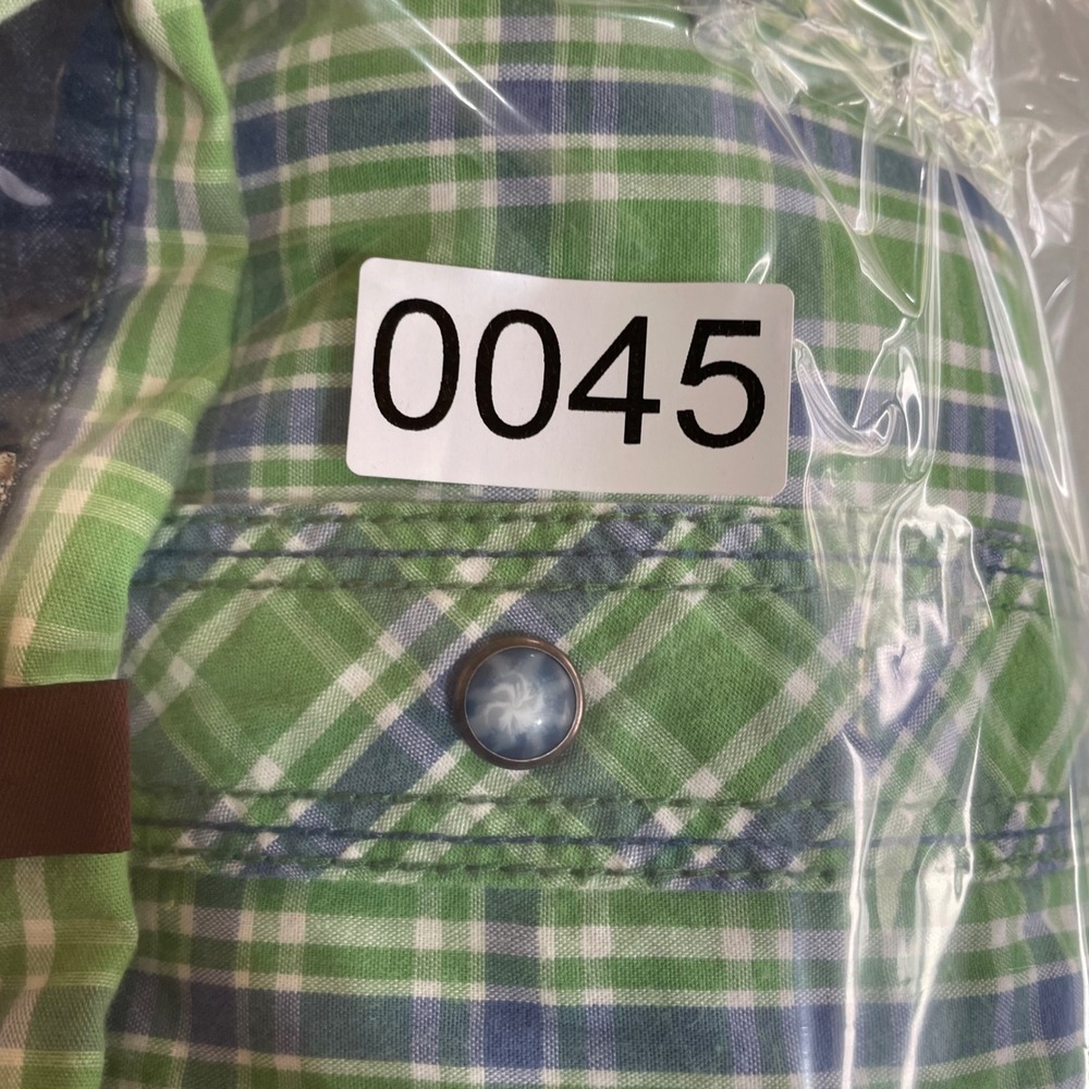 Cowboy Up Mens XL Green Plaid Western Pearl Snap Long Sleeve Shirt Classic Fit - Picture 9 of 9